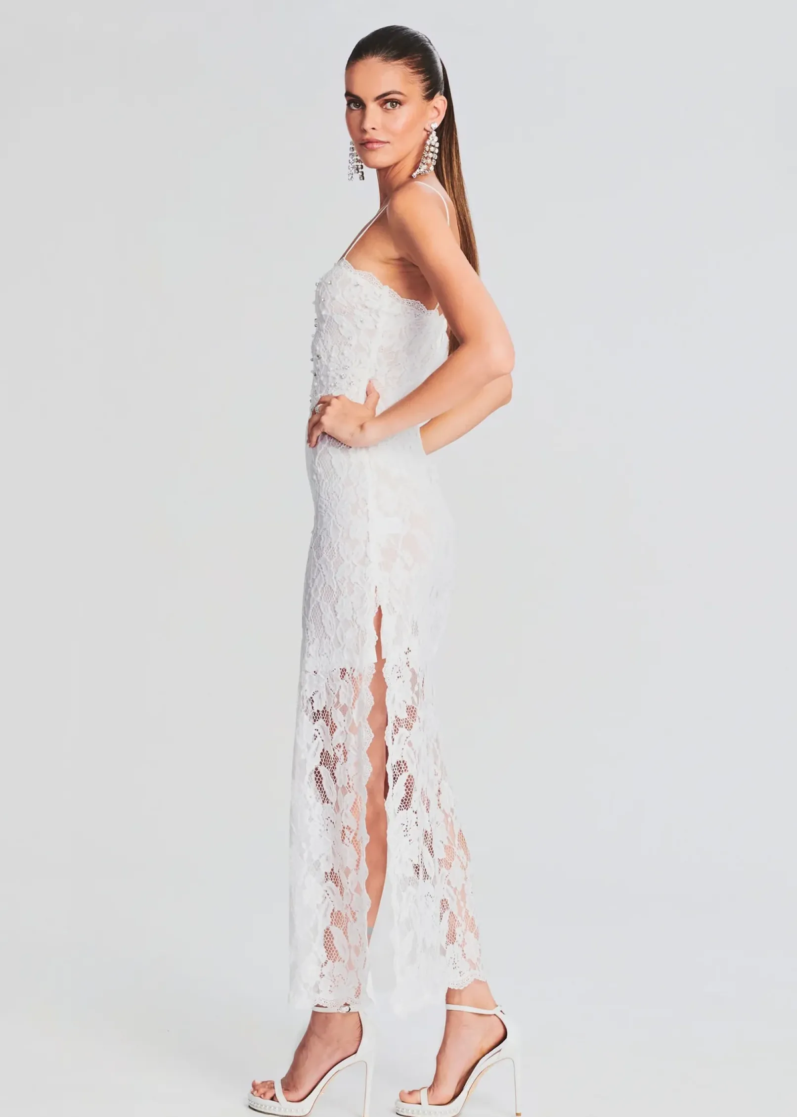 Discount Reet Lace Midi Dress Bachelorette Party