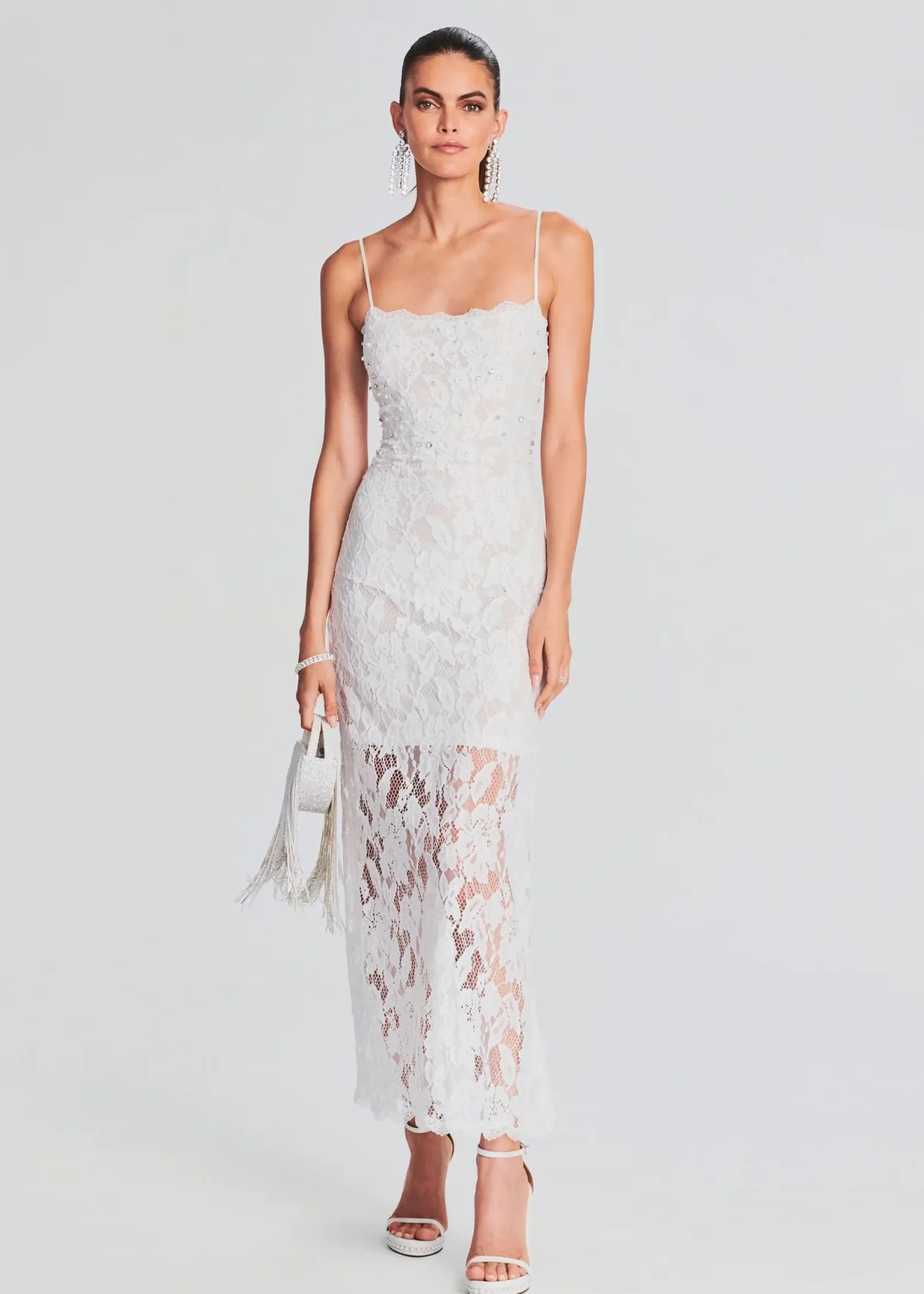 Discount Reet Lace Midi Dress Bachelorette Party