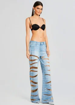 Store Renzo Embellished Denim Jean RETROFÊTE