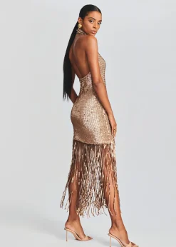 Cheap Renzo Sequin Crochet Dress Men Neutral Moments