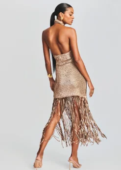 Cheap Renzo Sequin Crochet Dress Men Neutral Moments