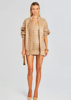 Hot Rhya Embellished Leather Dress Mini