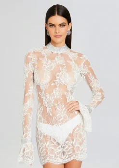 Best Rosie Embellished Lace Dress Sheer Bliss