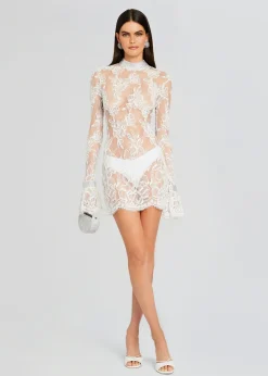 Store Rosie Embellished Lace Dress Mini