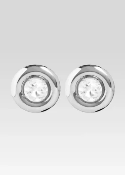 Store Round Earrings with Crystals Accessories