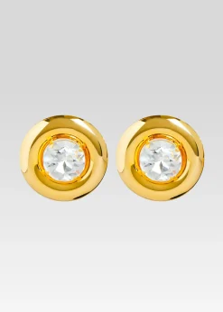 Hot Round Earrings with Crystals Accessories