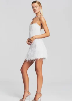 Clearance Rubina Sequin Feather Dress Bridal Shower