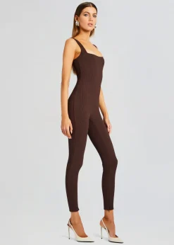 Store Sabrina Sleeveless Enviro Rib Catsuit Business Chic