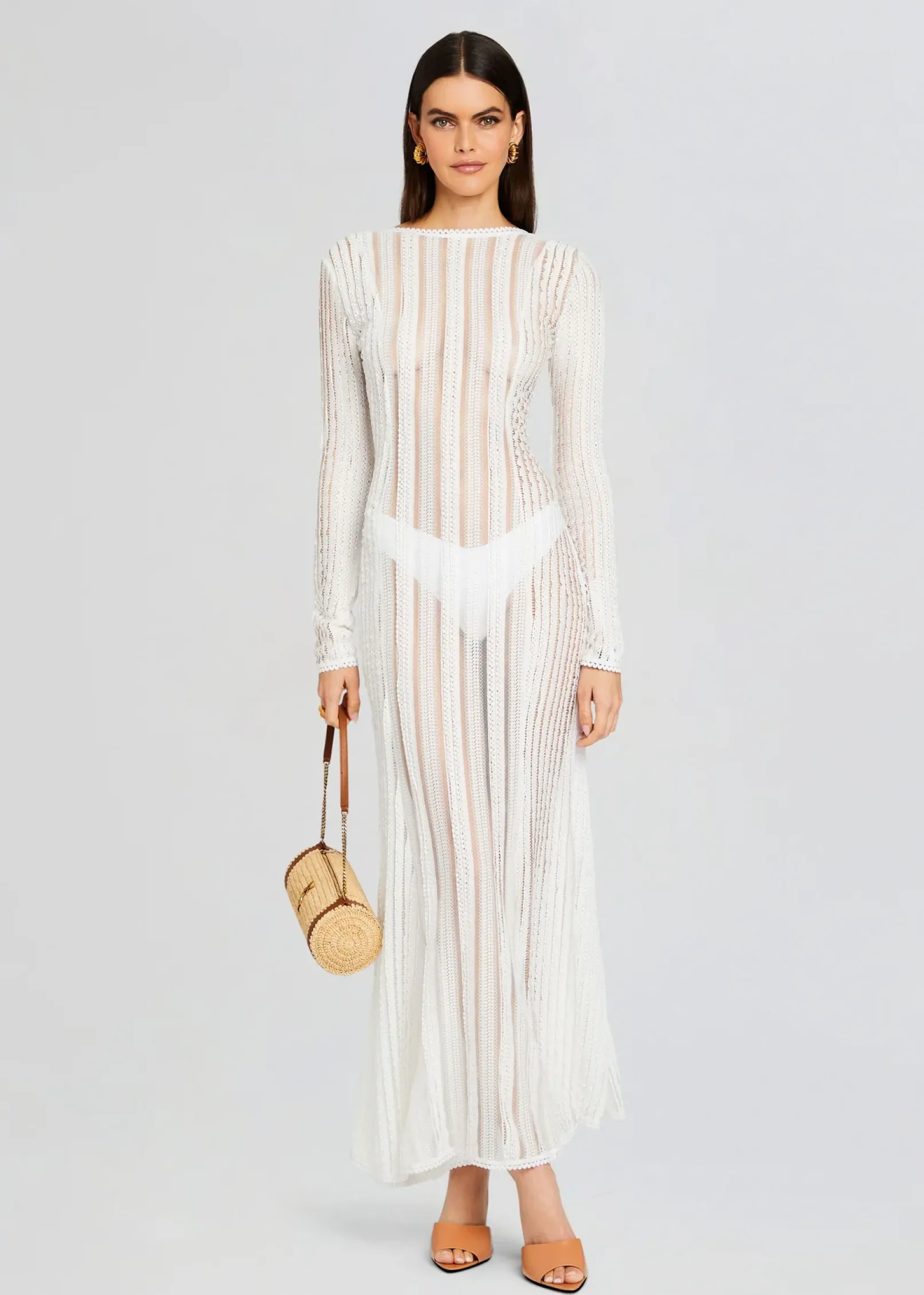Best Sale Saley Long Dress Sheer Bliss