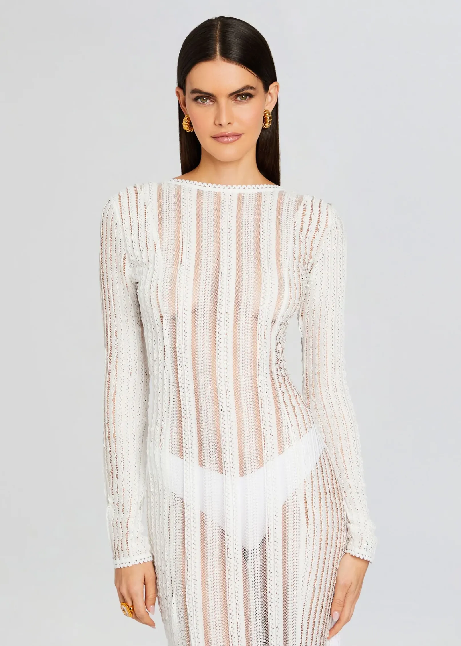 Best Sale Saley Long Dress Sheer Bliss