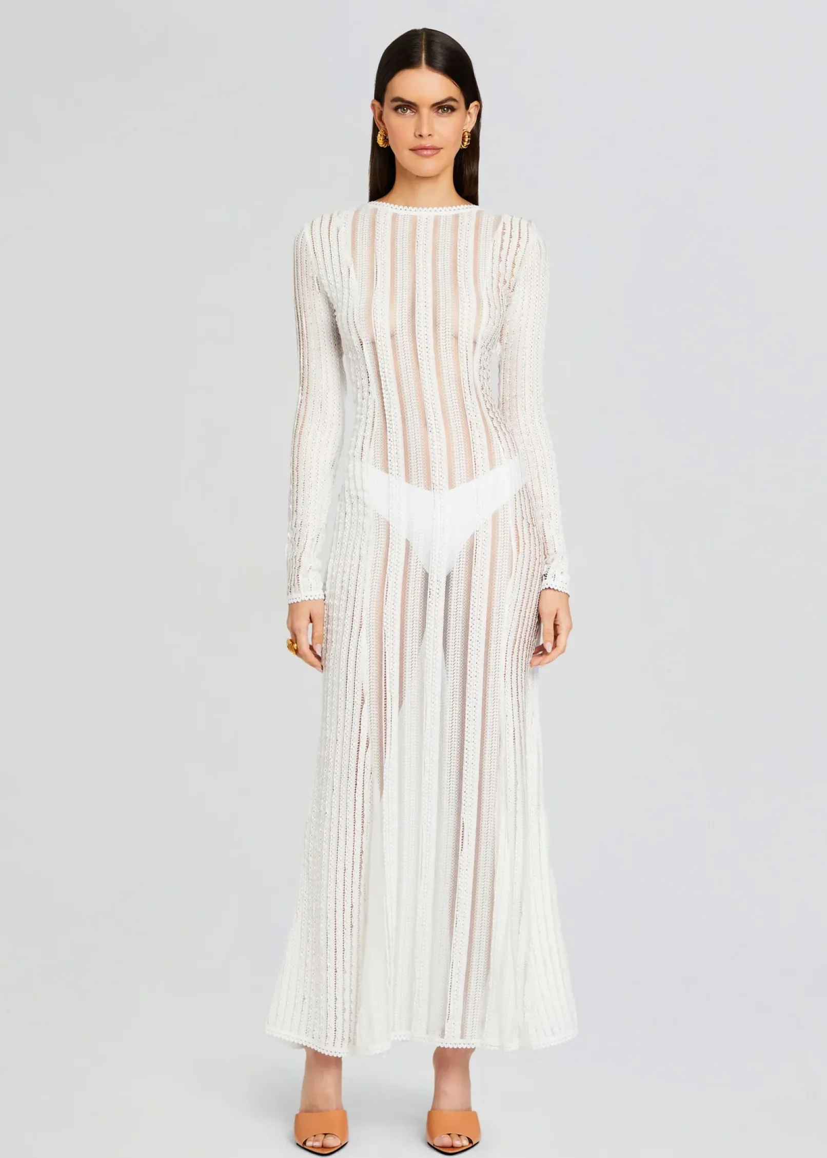 Best Sale Saley Long Dress Sheer Bliss