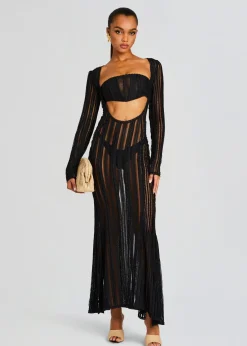 Best Sale Saley Long Dress Sheer Bliss