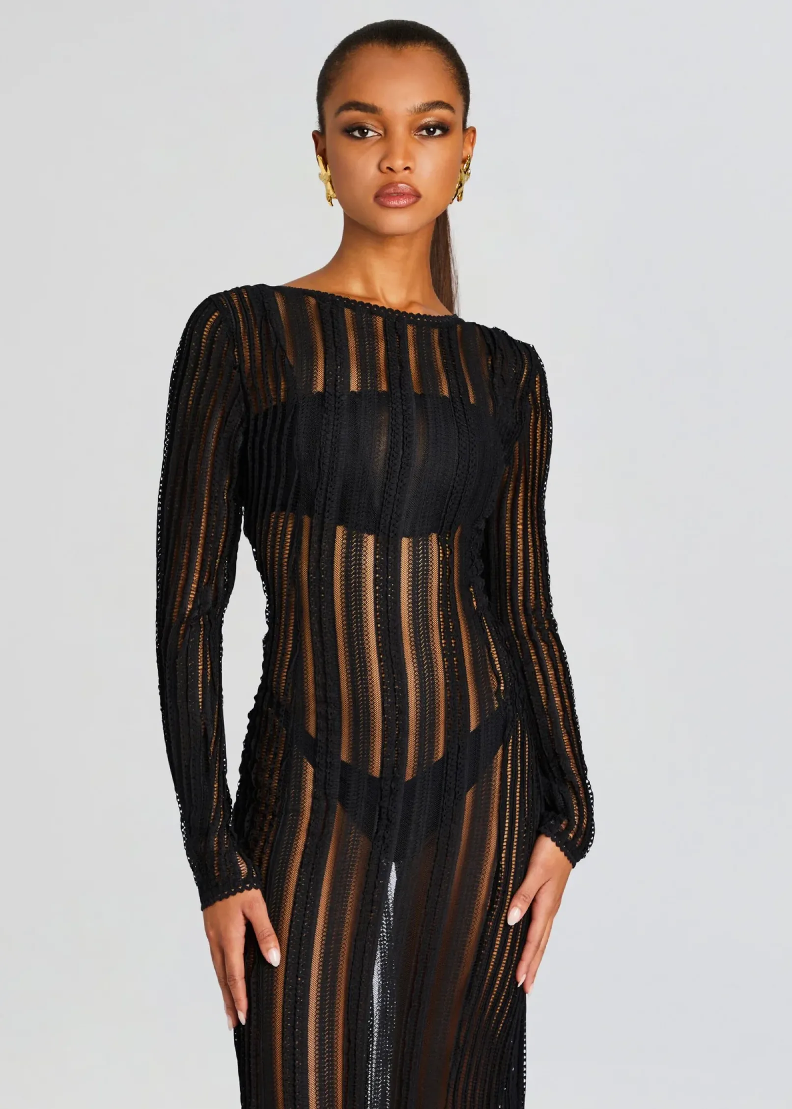 Best Sale Saley Long Dress Sheer Bliss