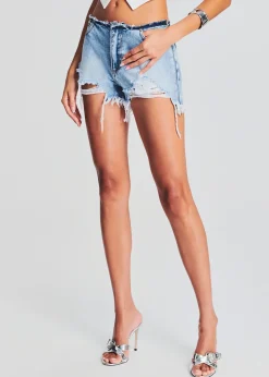 Best Sania Denim Short Bottoms