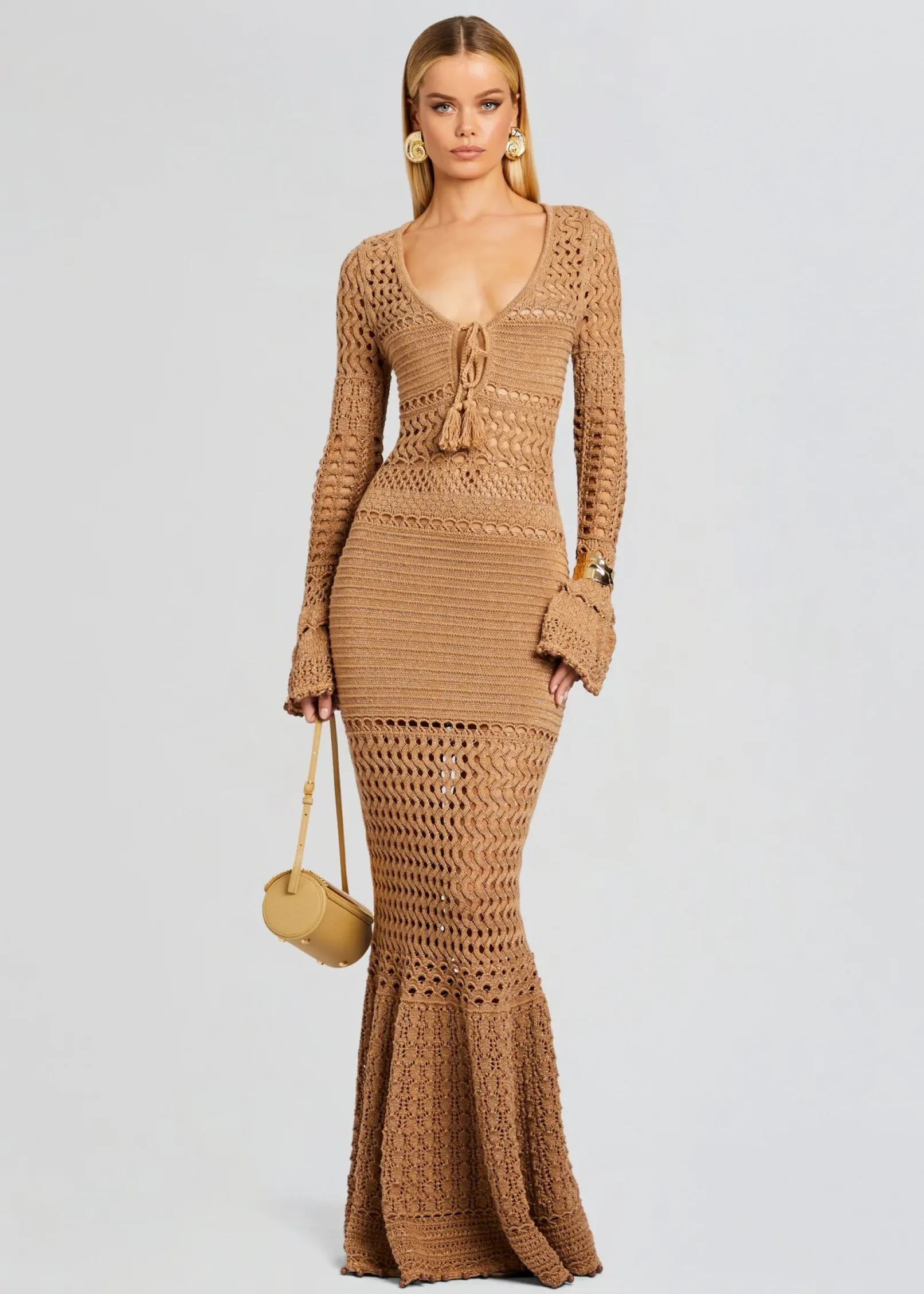 Outlet Sereno Knit Crochet Dress Gowns