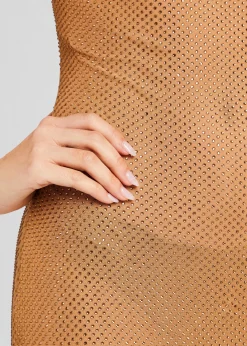 Fashion Shilo Embellished Silk Dress Trending