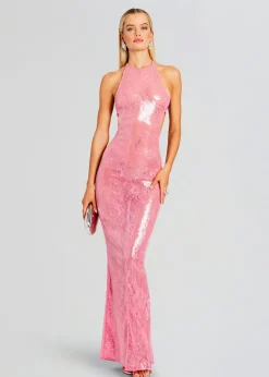 Hot Shivonne Sequin Lace Dress Gowns