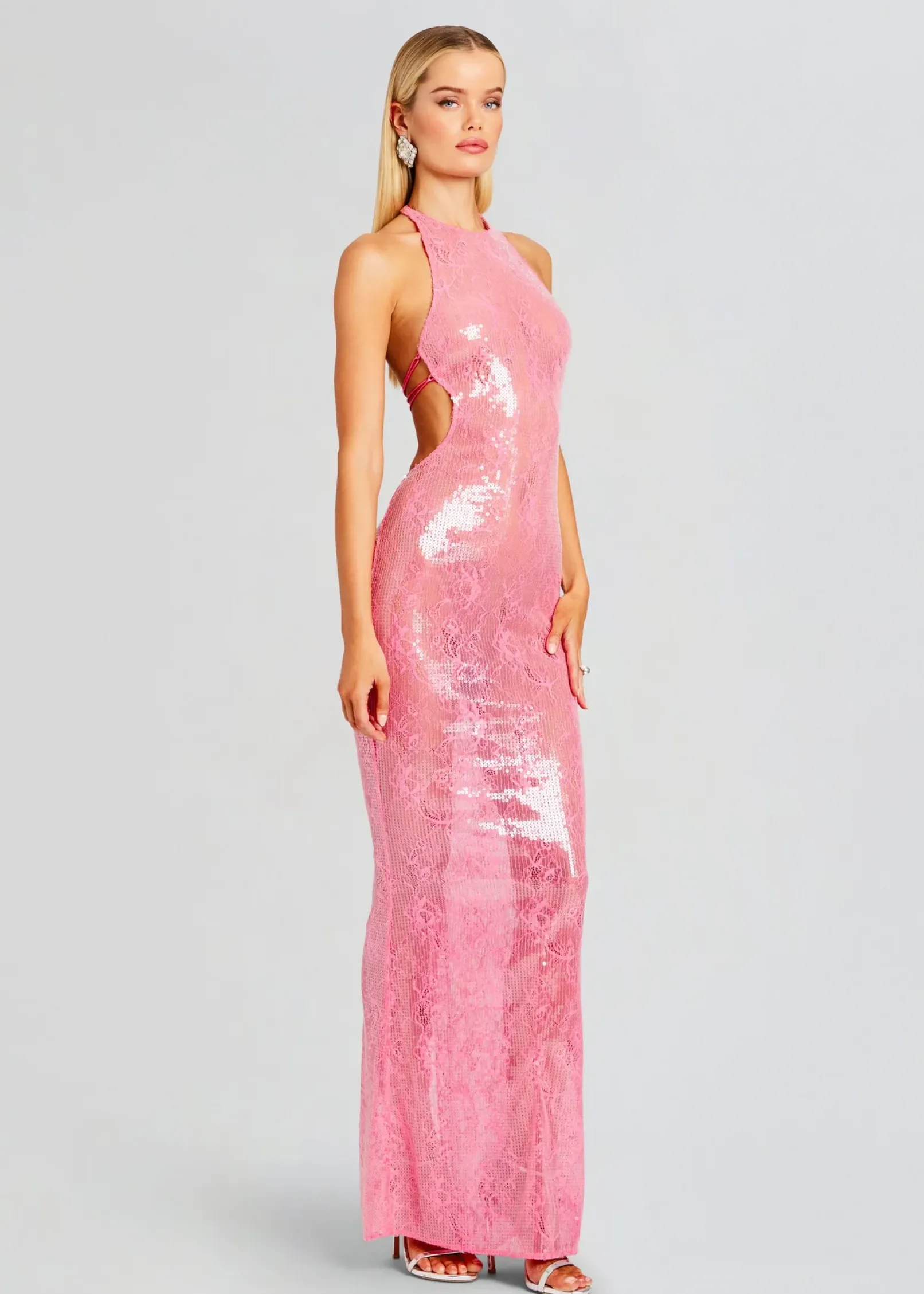 Sale Shivonne Sequin Lace Dress Sheer Bliss