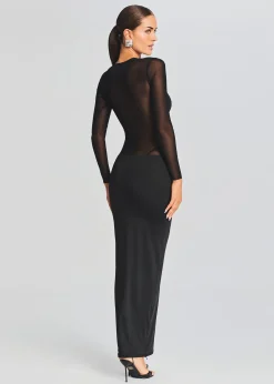 Shop Silver Maxi Dress Dresses
