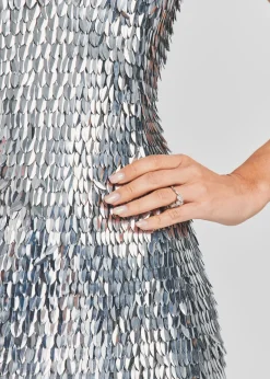 Outlet Sirena Feather Sequin Dress RETROFÊTE