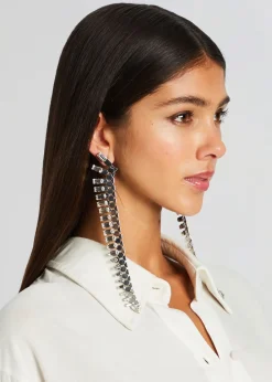 Store Snake Skin Crystal Earrings Accessories