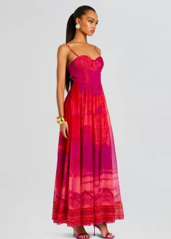 Fashion Soma Long Dress Tropical Hues