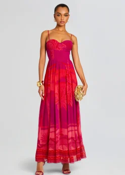 Fashion Soma Long Dress Tropical Hues
