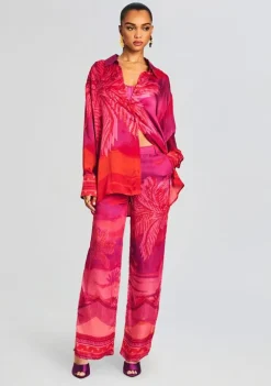 Shop Soma Oversized Shirt Tropical Hues
