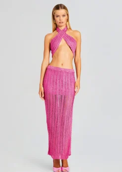 Outlet Susan Crochet Wrap Top Sheer Bliss