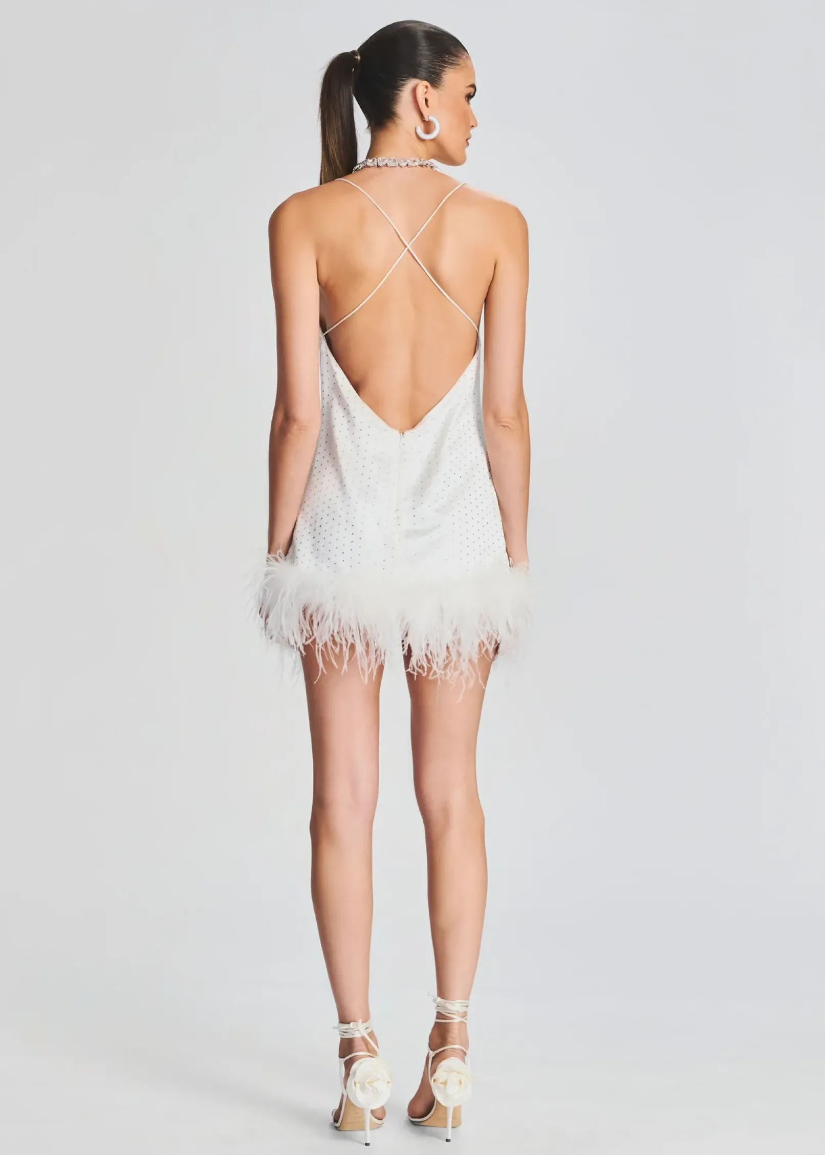 Cheap Susana Feather Dress Bachelorette Party