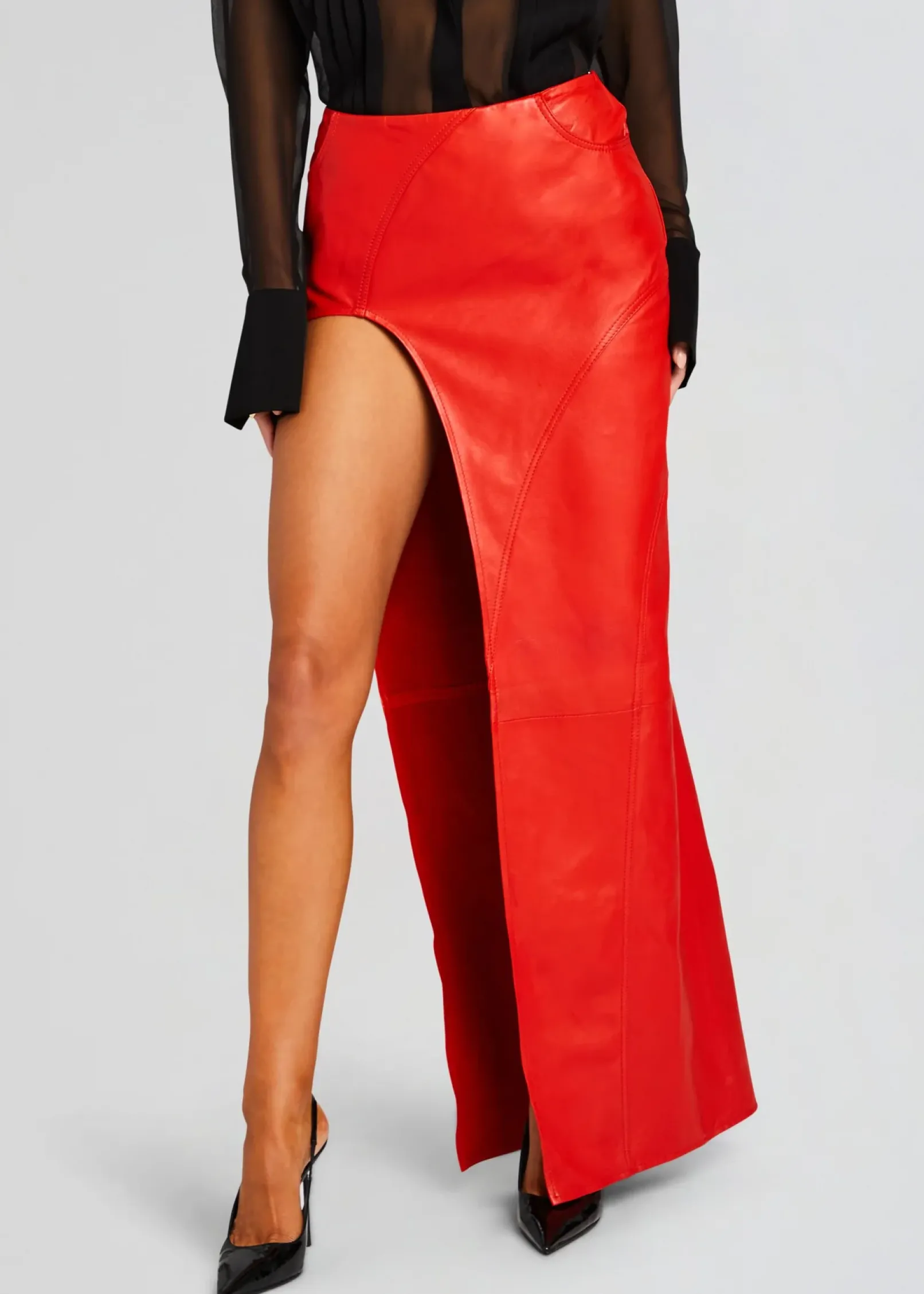 Hot Tash Leather Skirt Bottoms