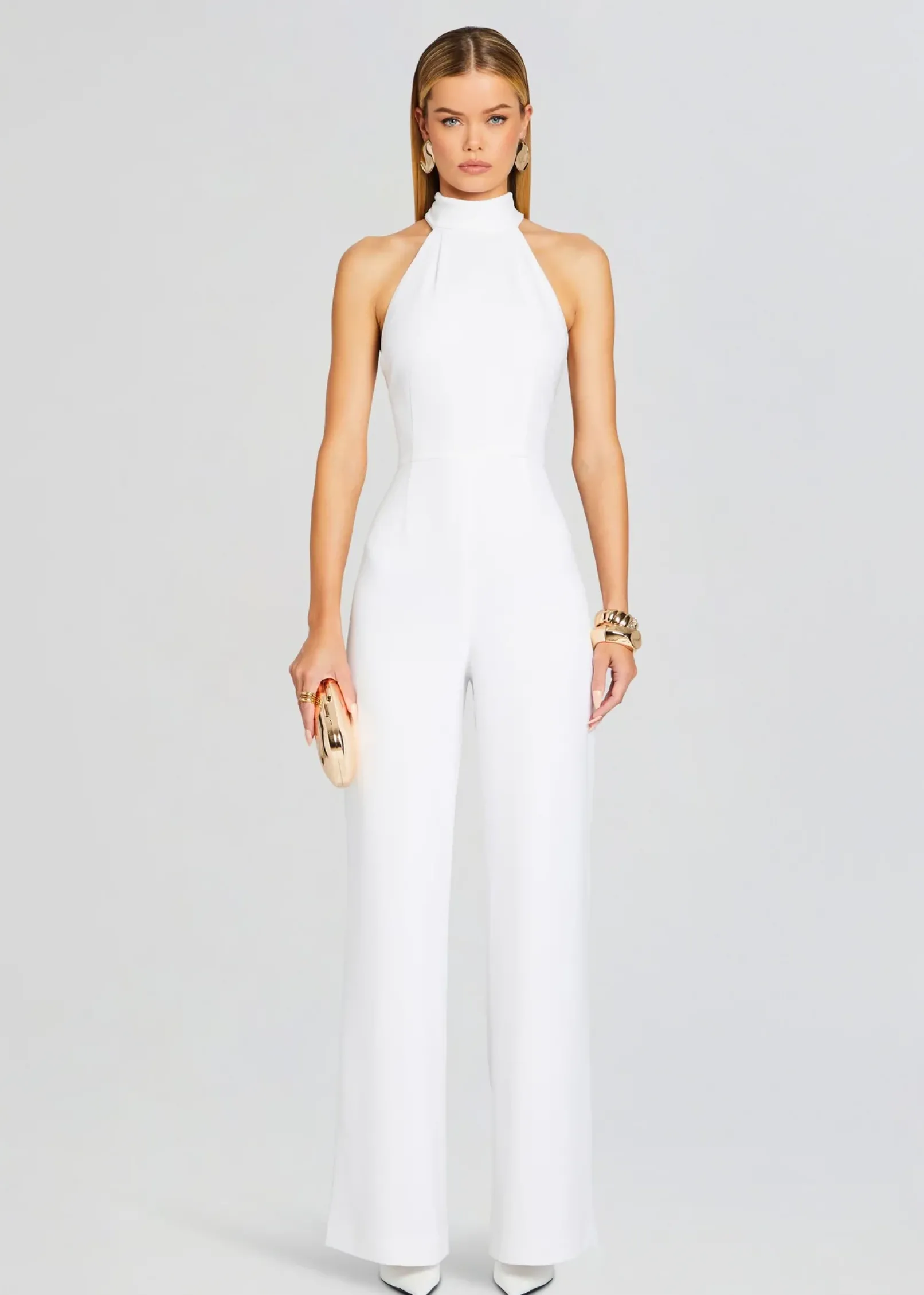 Best Taylor Tie Back Jumpsuit The Destination Bride