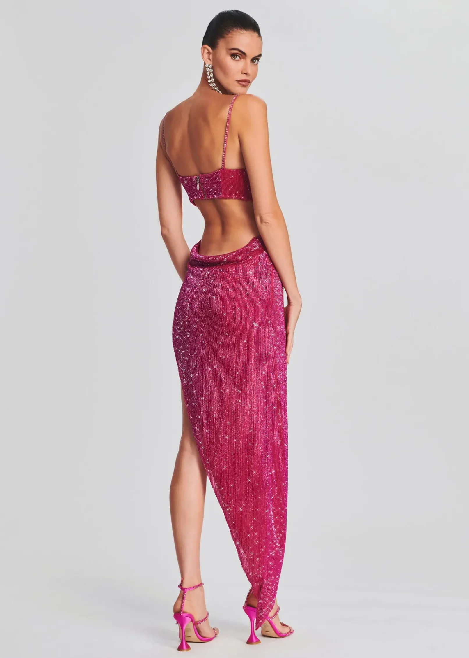 Flash Sale Topaz Glass Beaded Dress Bridal Party