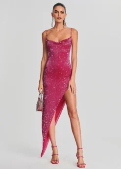Outlet Topaz Glass Beaded Dress Gowns