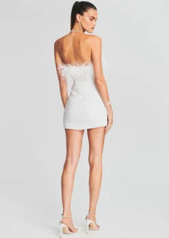 Fashion Torin Sequin Feather Dress Rehearsal Dinner