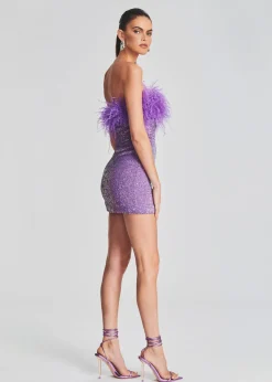 Discount Torin Sequin Feather Dress Guest Of