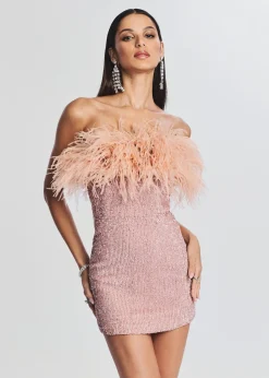 Hot Torin Sequin Feather Dress RETROFÊTE