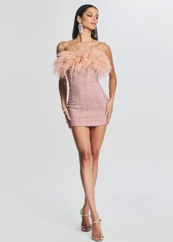 Hot Torin Sequin Feather Dress RETROFÊTE