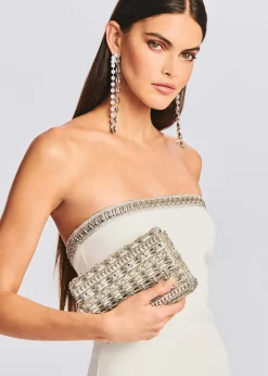 Clearance Tyde Crystal Shell Drop Earrings Bridal Shower