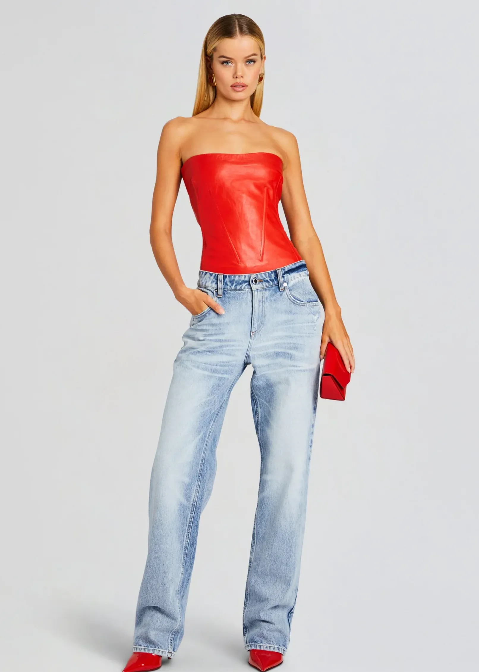 Flash Sale Veda Leather Top Night Out