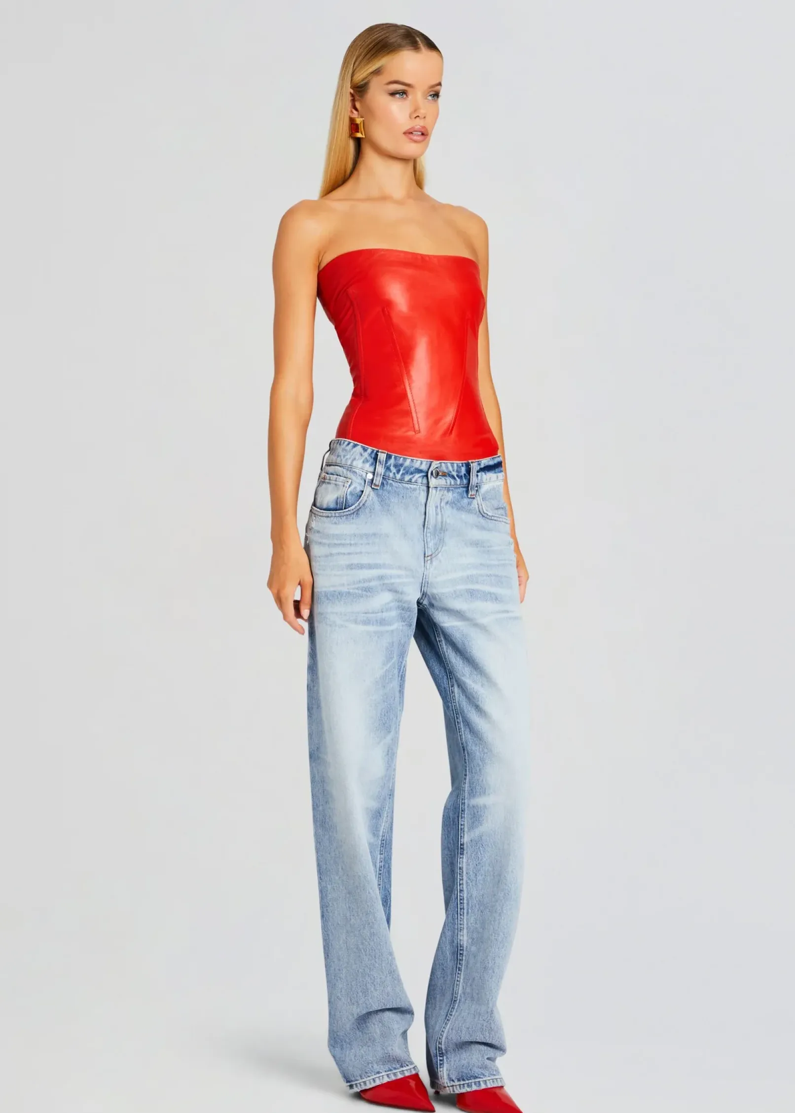Flash Sale Veda Leather Top Exclusively Ours