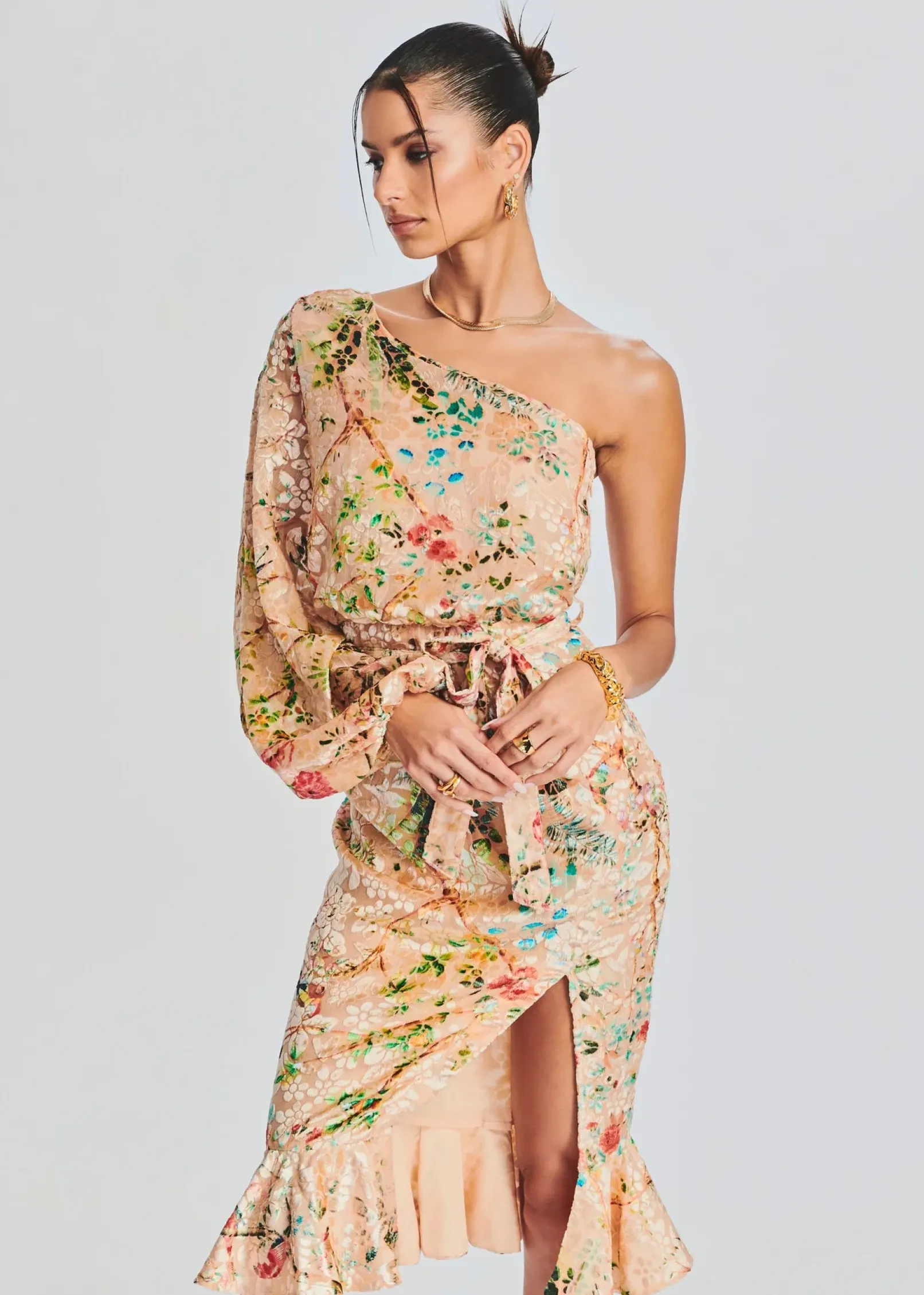 Best Sale Veena Long Dress Midi