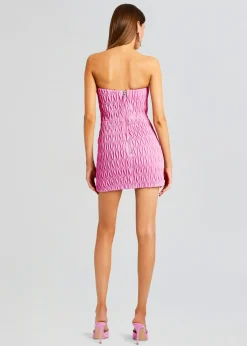 Fashion Vianne Embellished Leather Dress Night Out