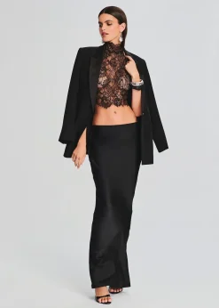 Store Violet Lace Top Sheer Bliss