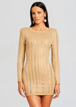 Hot Virginia Embellished Knit Dress Men Neutral Moments