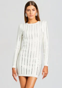 Cheap Virginia Embellished Knit Dress Rehearsal Dinner
