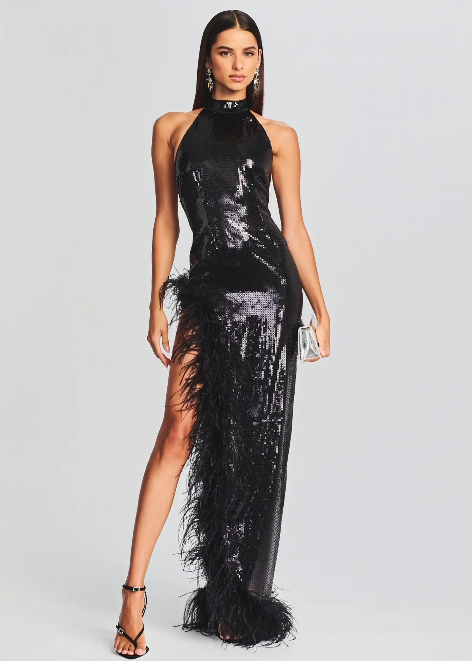 Outlet Vixen Sequin Feather Dress Guest Of