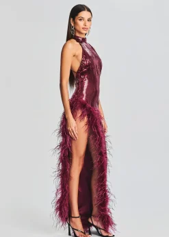 Sale Vixen Sequin Feather Dress Guest Of