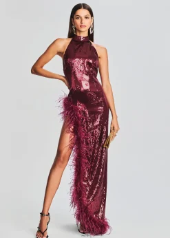 Cheap Vixen Sequin Feather Dress Dresses