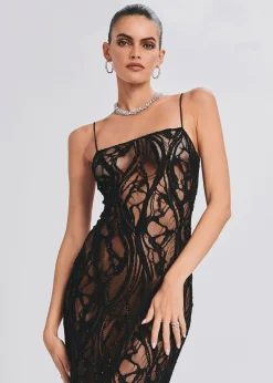 Shop Winnie Embellished Lace Dress Guest Of